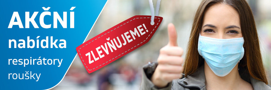 Akční nabídka - Zlevňujeme roušky a respirátory